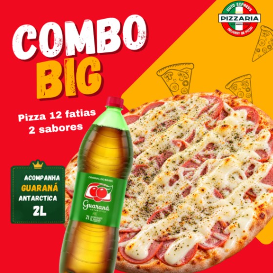 Combo Big com Guaraná 2 litros