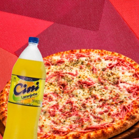 Combo pizza grande com refrigerante 2 litros
